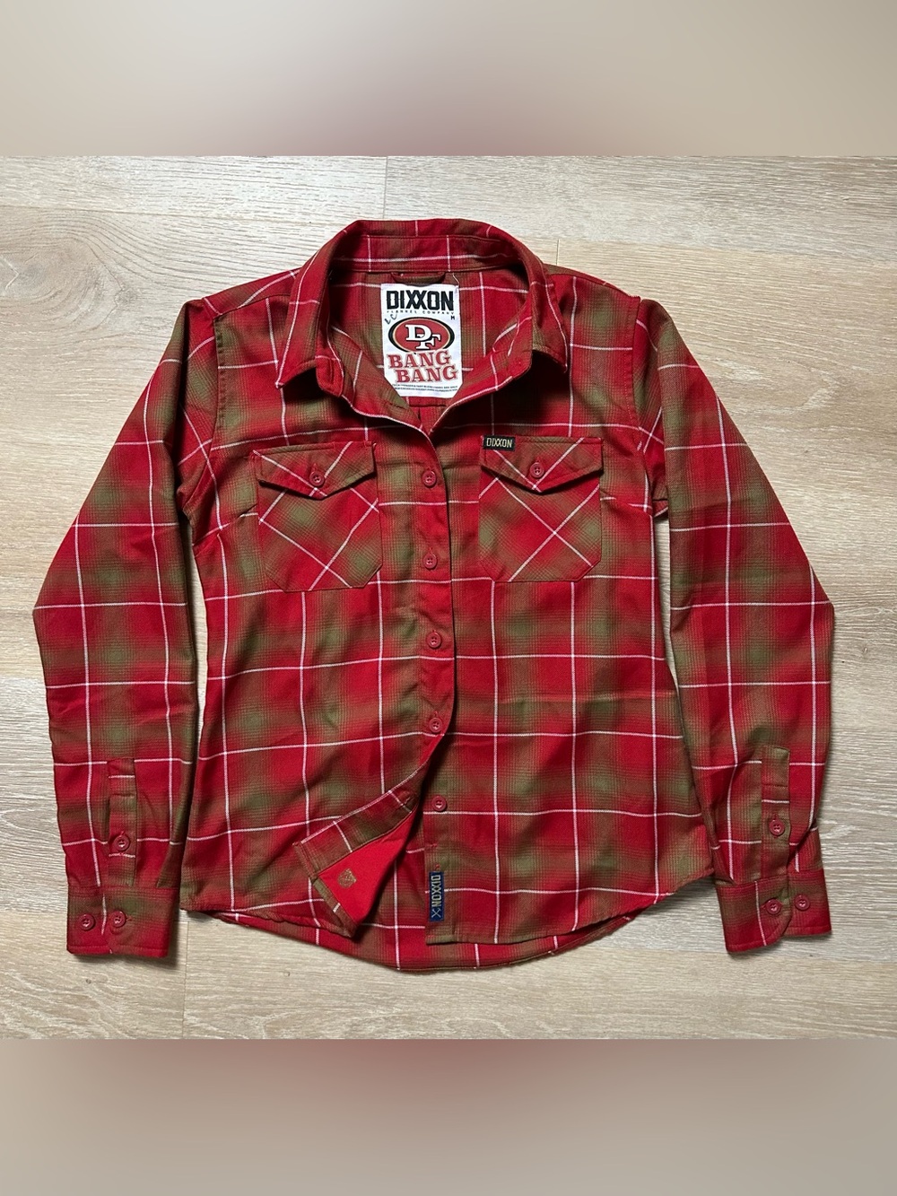 Dixxon Flannel Co. Women's "Bang Bang" SF 49ers Tribute Flannel - Size M